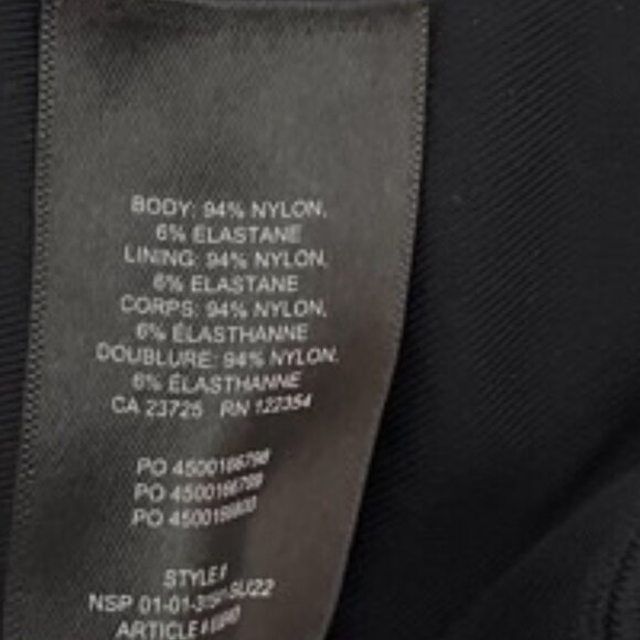 Babaton Aritzia Small Black Contour Crewneck Short Sleeve Crop Top - Picture 6 of 6